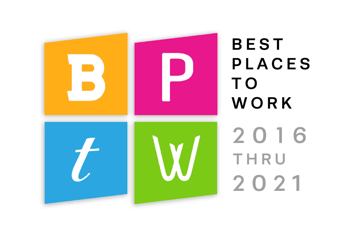 Voted Best Places to Work by Milwaukee Business Journal in 2016, 2017, 2018, and 2019