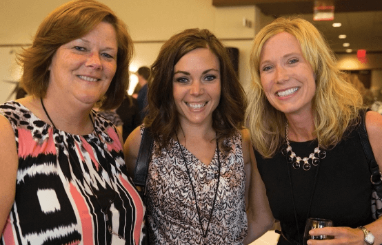 Employees at an event